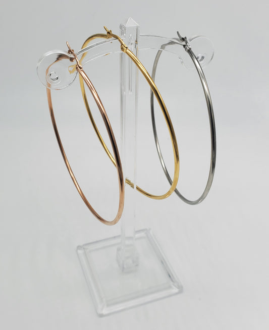 Everyday Classic Hoop Earrings - 3 Pair Set