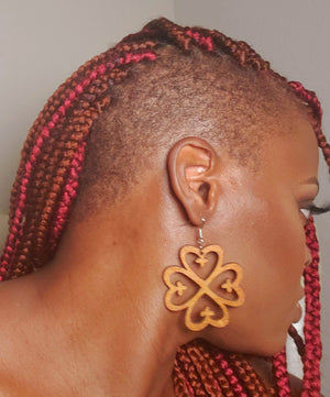 Open image in slideshow, NYAME DUA - Adinkra Symbol Earrings
