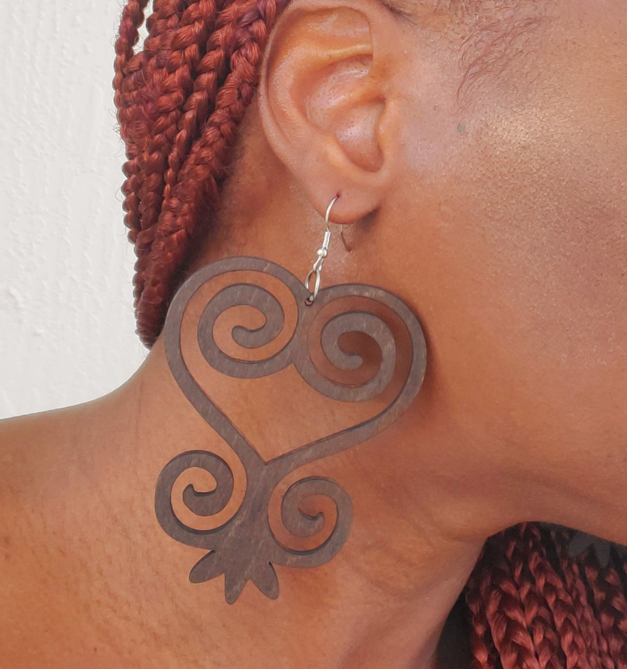 SANKOFA - Adinkra Symbol Earrings