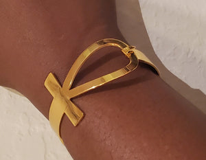 Ankh Bracelet  - Gold or Silver