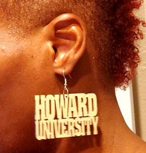 Open image in slideshow, HOWARD UNIVERSITY Earrings
